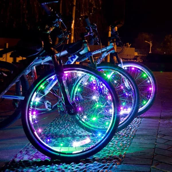 LED Egerbelysning med 20 LED til Cykel – 2,2 m - 2-Pack
