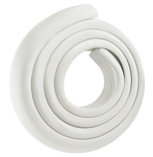 4m Hjørnebeskyttelse / Kantbeskyttelse for Bord – Klippbar - 2-Pack (Vit)