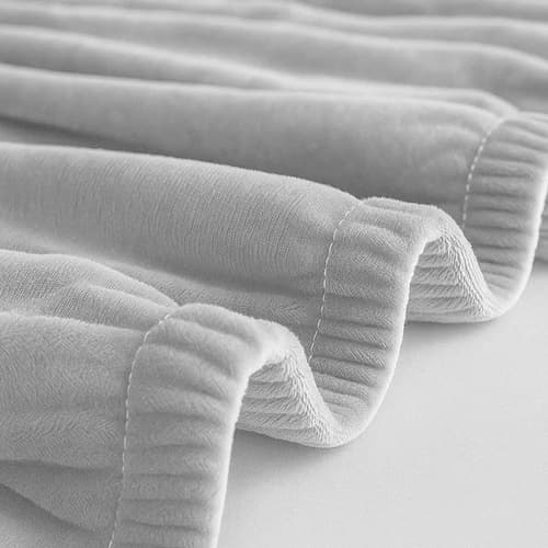 Sofföverdrag Sammet / Överdrag till Soffa - 190-230cm - LightGrey