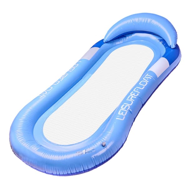 Poolmadrass med Nät - Blue