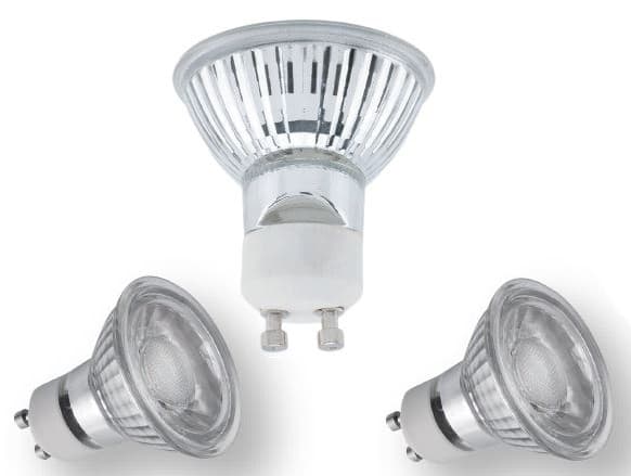 LED-spot GU10 5 W glas dimbar 3-pack