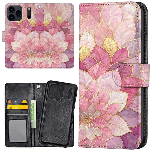 iPhone 17 Pro Max - Lommebok Deksel Flower