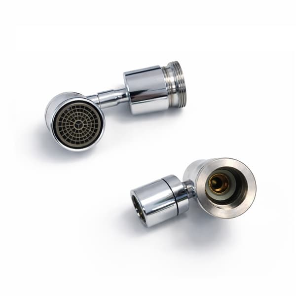 Munnstykke til kran i messing - 720° roterende adapter