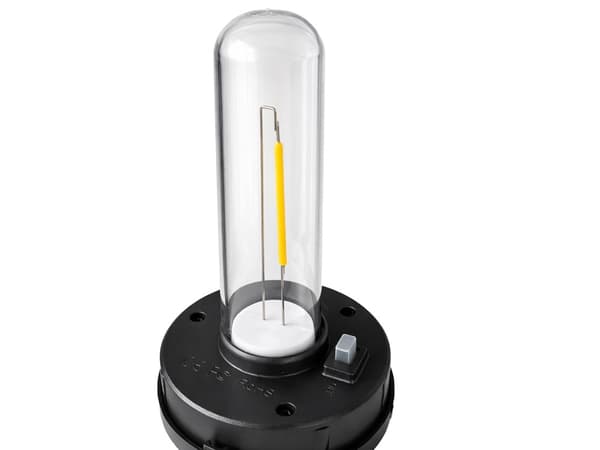 Solcellelampe LED stolpe varmhvit