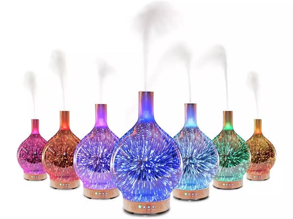 Luftfukter 3D - RGB-lampe og aromadiffuser