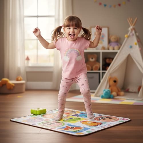 Dansemåtte interaktiv - 82×65 cm musiklegetøj