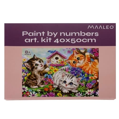 Mal Etter Nummer Sett - 40x50cm – Katter