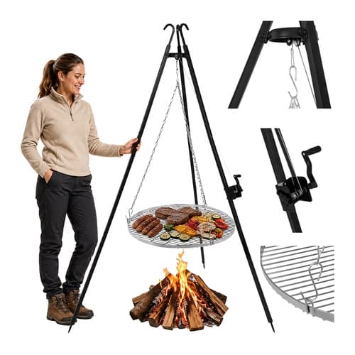 Hængende Grill til Åben Ild - 190x70 cm