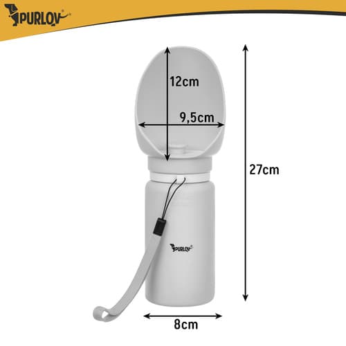 Koiran vesipullo / Koirapullo - 550ml