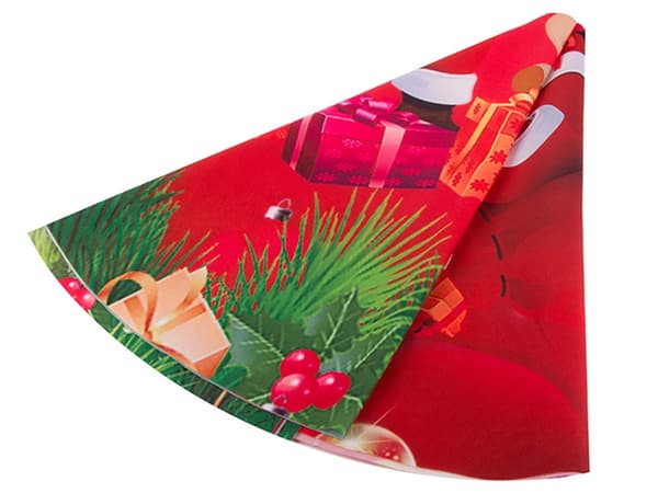 Juletrematte - Rund stoffmatte for gaver
