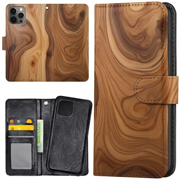 iPhone 14 Pro - Lommebok Deksel Wood
