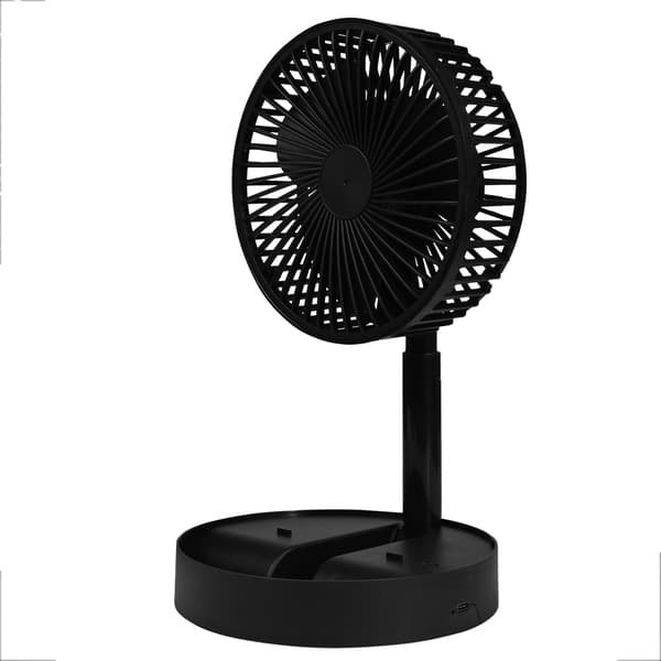 Ventilator sammenklappelig genopladelig sort
