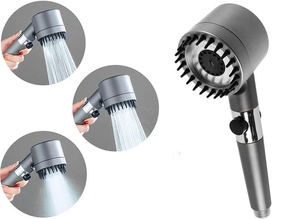 Brusehoved 3 indstillinger - Med stopfunktion og filter