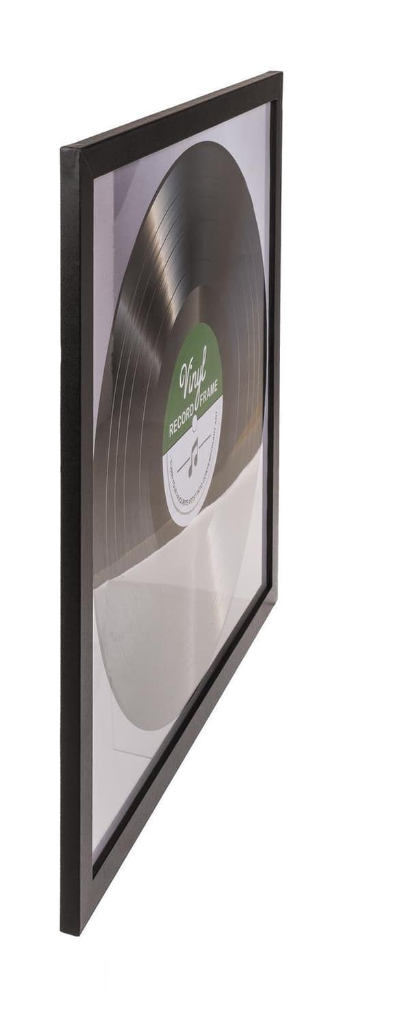 LP-ram til Vinylplade - Record Album Frame - Glasfront - 32x32cm - 4-Pack