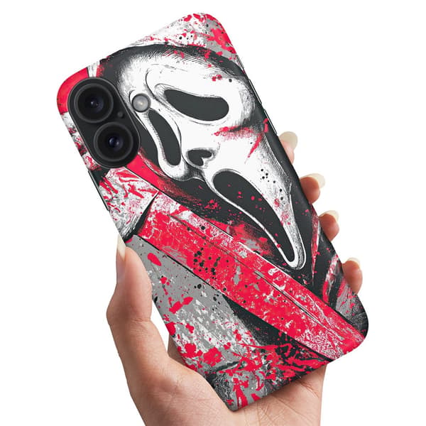 Deksel / Mobildeksel til iPhone 16 Plus - Scream Ghostface