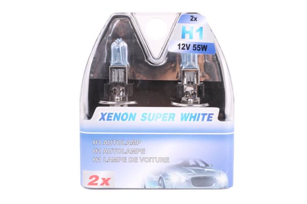 Auton polttimo H1 12V 55W xenon sininen 2 kpl E4