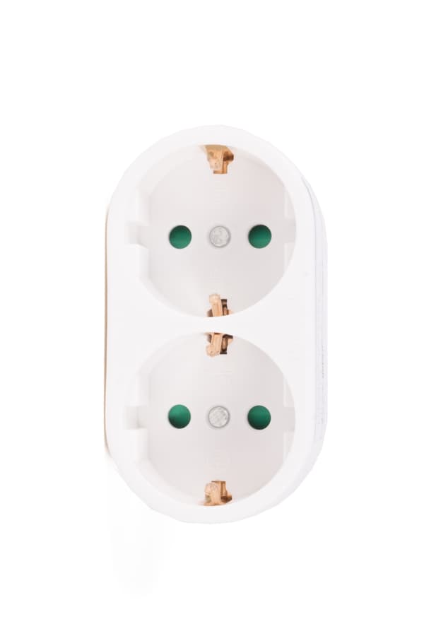 Adapter dobbel jordet vertikal