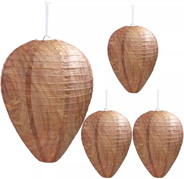 Falsk Hvepsebo / Dekorativ Udendørsattrap - 8-Pack