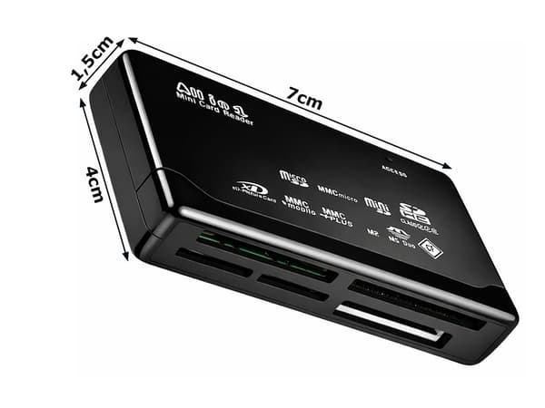 Minnekortleser USB CF SD microSD XD MS MMC