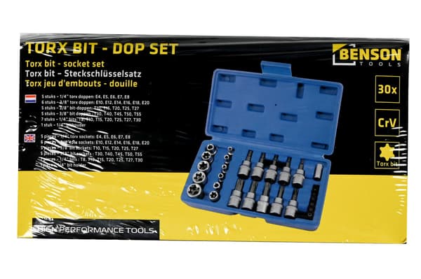 Torx-topnøglesæt 30 dele Cr-V