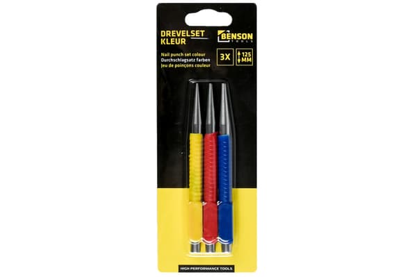 Dornset 3-pak 125 mm farve