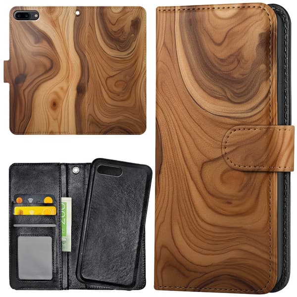 iPhone 7/8 Plus - Lommebok Deksel Wood