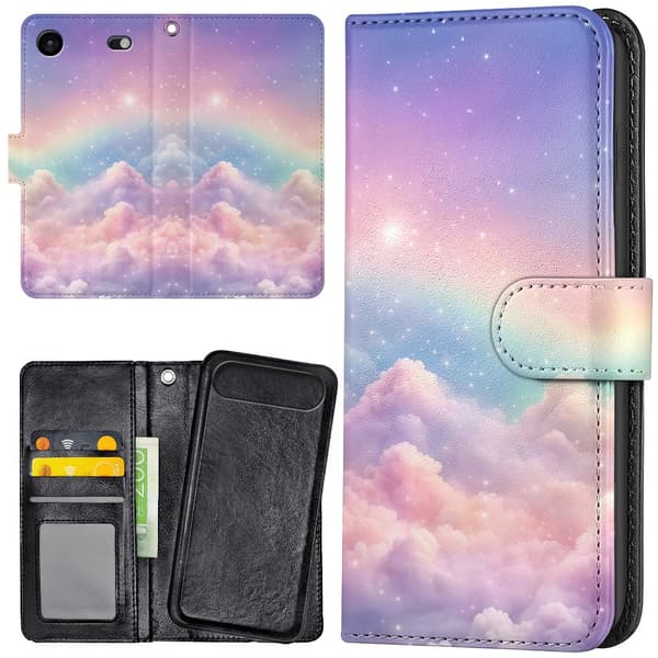 iPhone 17 Air - Lommebok Deksel Rainbow Clouds