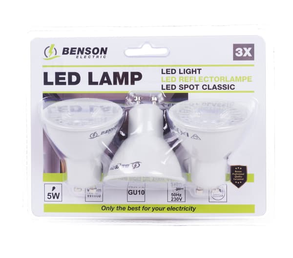 LED-spot GU10 5 W 3-pack dimbar