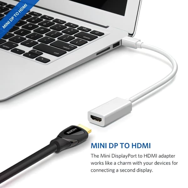 Mini Displayport til HDMI Adapter - 1080p