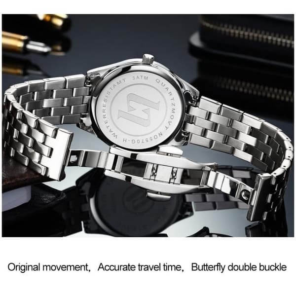 Quartz Ur / Armbåndsur - Vandtæt – Sort