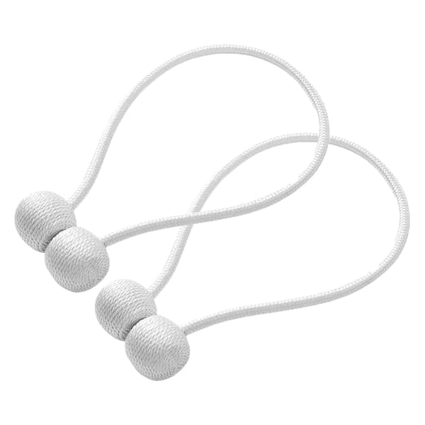 Magnetisk Gardinomtag til Gardiner - Vit 2-Pack
