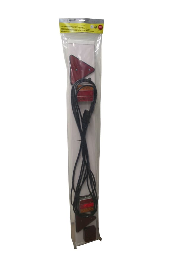 Lysrampe 1,2 m / 9 m kabel / 44 LED med tåkelys E11