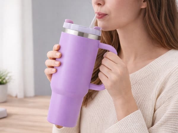 Termokopp 1.2 L med sugerør