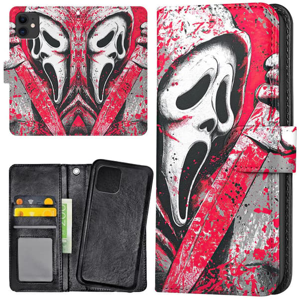 iPhone 12/12 Pro - Lommebok Deksel Scream Ghostface