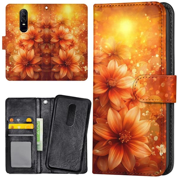 OnePlus 7 - Lommebok Deksel Flowers