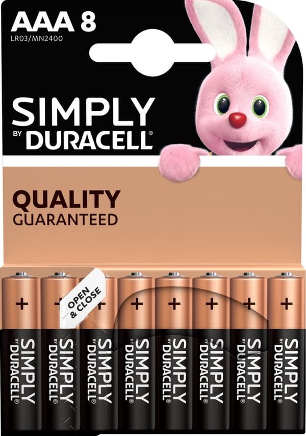 Batteri Duracell Plus AAA 8 stk