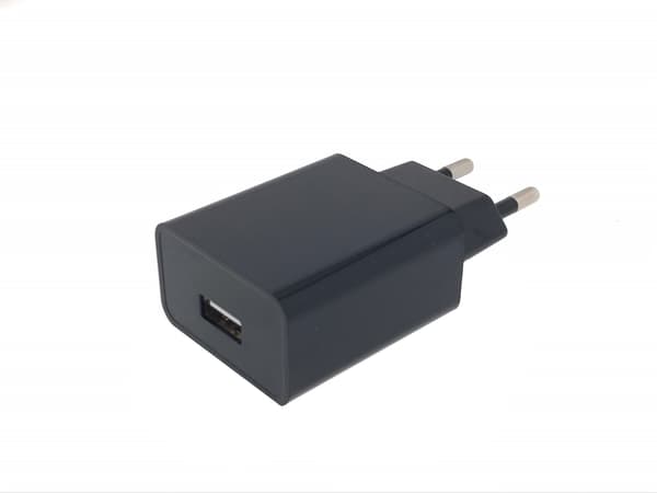 USB-oplader (2 A) sort