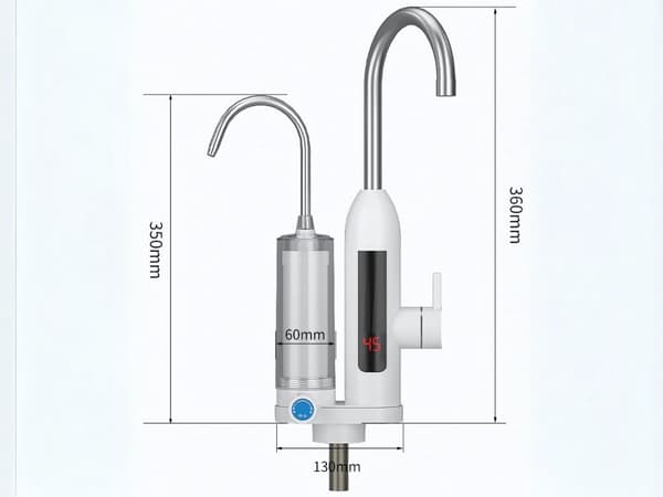 Vandvarmer 3000 W - Vandhane med LCD-display