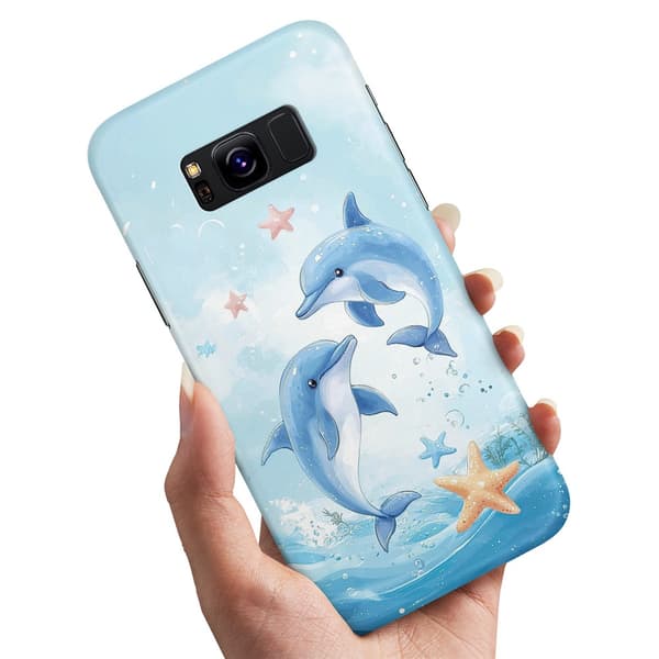 Deksel / Mobildeksel til Samsung Galaxy S8 Plus - Dolphins