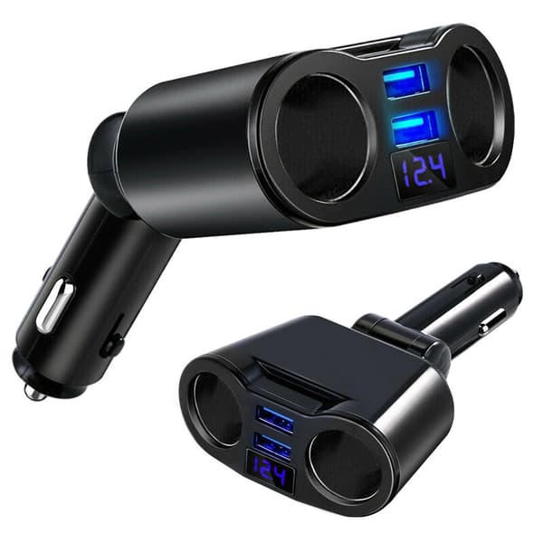 Biladapter / USB adapter til bilen - 12-24V