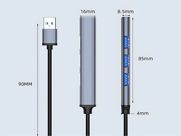 USB-hubb 4-port - 3.0 splitter för dator