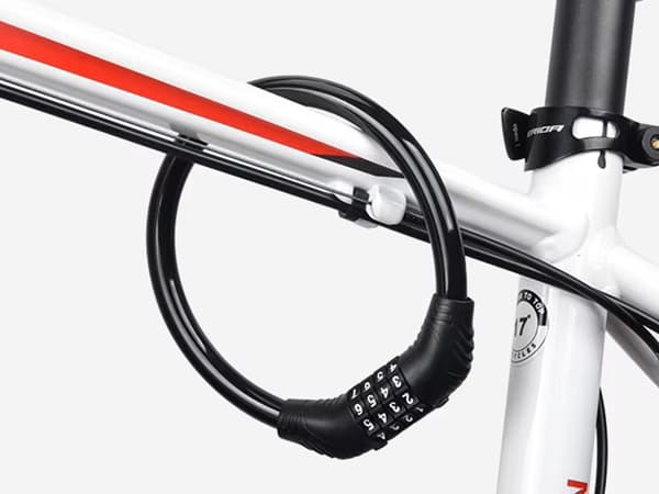 Cykelås med kode - Firecifret kombinationswire