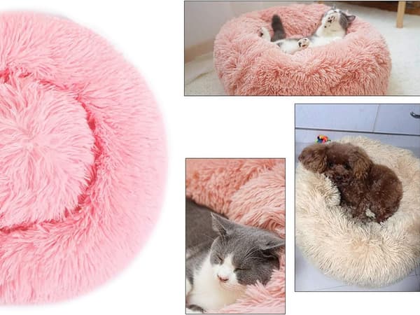 Fluffy hundeseng kattesengklær myk pute sofeseng 50cm