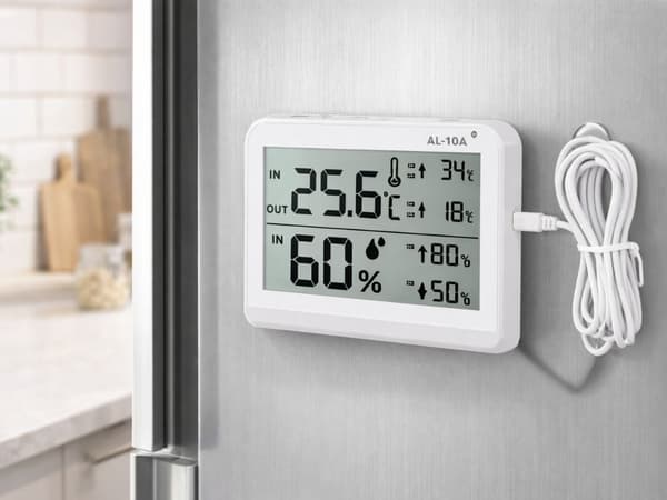 Vejrstation LCD termometer hygrometer indendørs