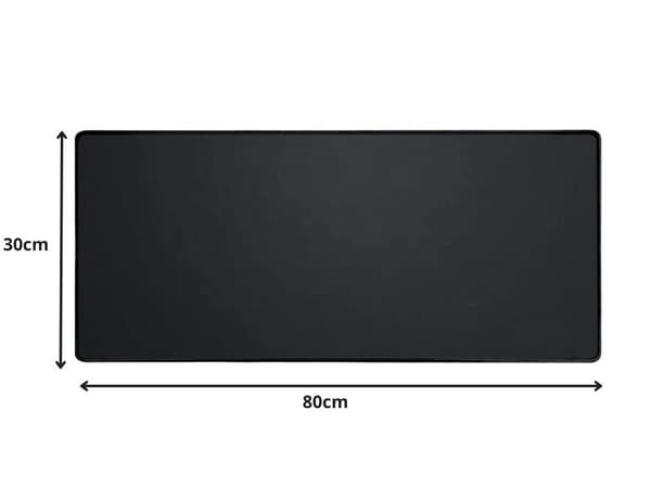 Gaming musemåtte XL 80 × 30 cm - Skridsikker sort model