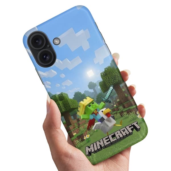 Cover / Mobilcover til iPhone 16 Plus - Minecraft