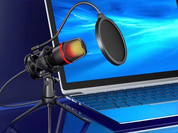 USB-mikrofon RGB - Studiomikrofon til streaming og gaming