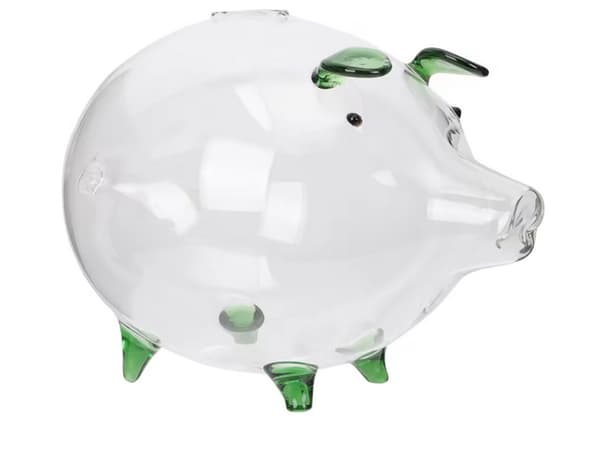 Spargris glas stor