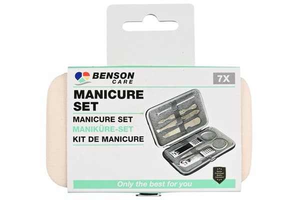 Manicure sæt 7 dele hvid
