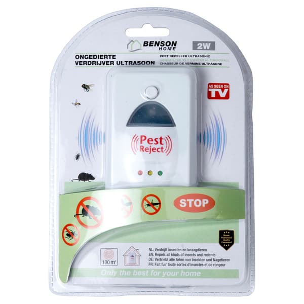 Ultralydsrepeller med LED-indikator